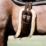 Anatomic dressage girth - build your own (cream sheepskin for BROWN girth) - Lumiere Equestrian