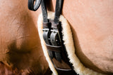 Short stud girth - build your own (cream sheepskin for BROWN girth) - Lumiere Equestrian