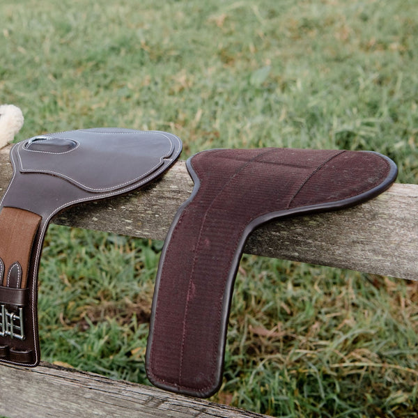 Long stud girth - build your own (leather padding) - Lumiere Equestrian