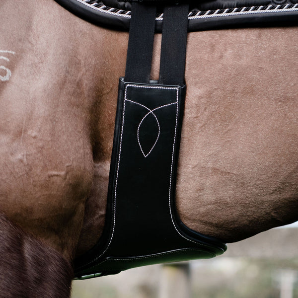 Long stud girth - build your own (leather padding) - Lumiere Equestrian