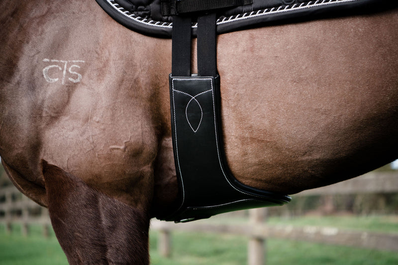Long stud girth - build your own (leather padding) - Lumiere Equestrian