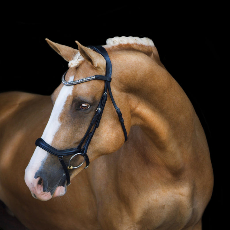 'Mila' Italian leather bridle - Lumiere Equestrian