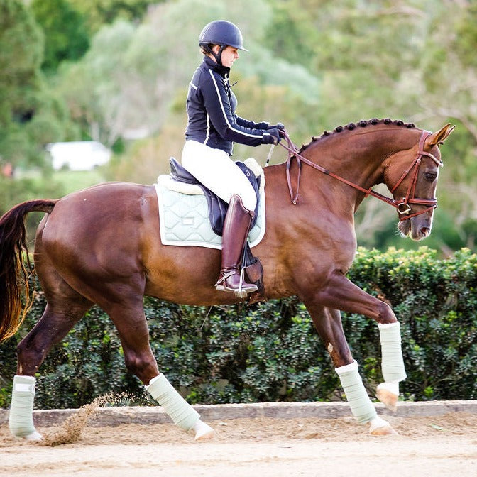 'Arabella' Italian leather bridle (hanoverian) - brown - Lumiere Equestrian