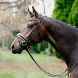 'Mercie' rolled white padded bridle