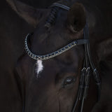 'Audrey' Rolled Leather Bridle (Cavesson)