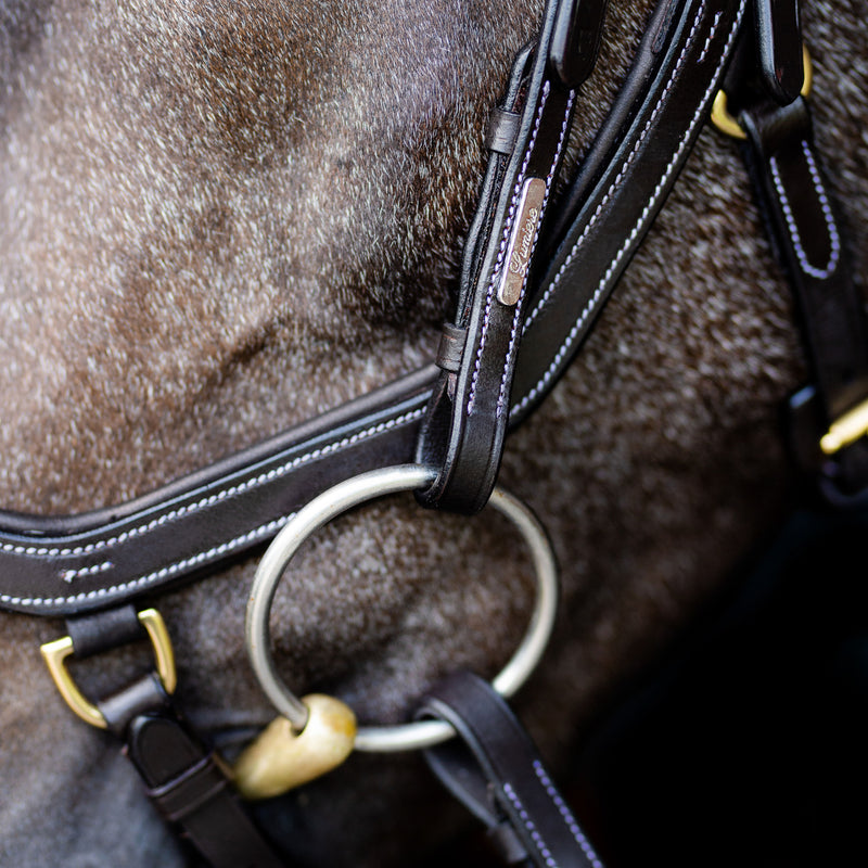 'Amber' Anatomic Leather Bridle (Euro Version) Clearance