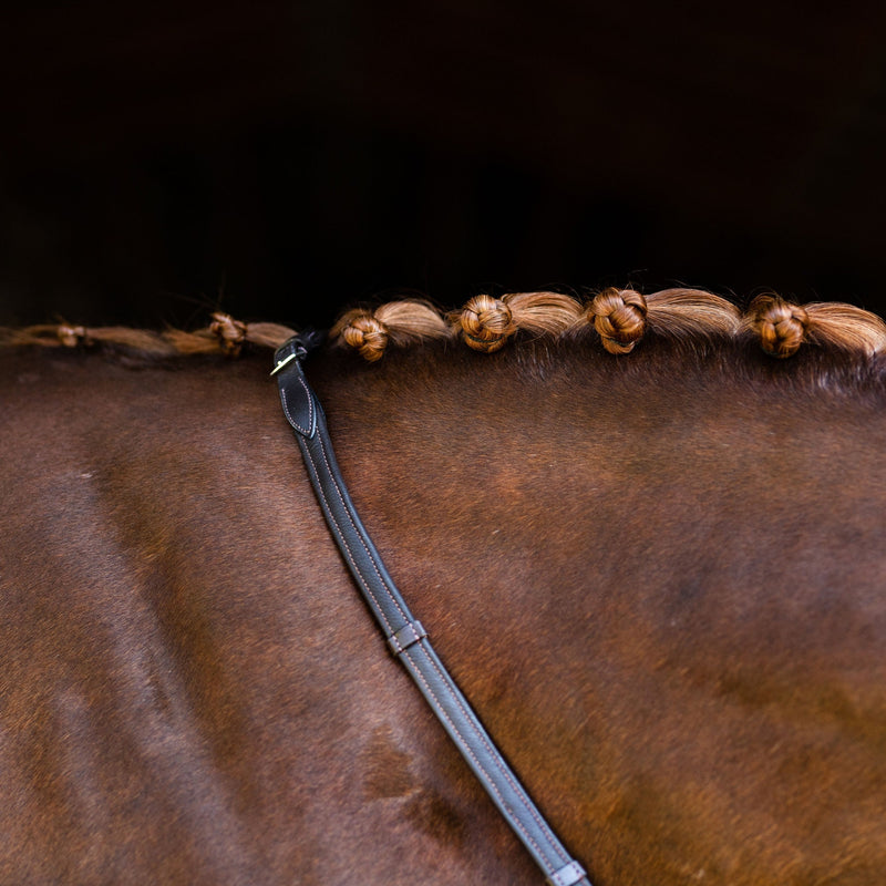 'Amie' Rolled Leather Bridle (Hanoverian)