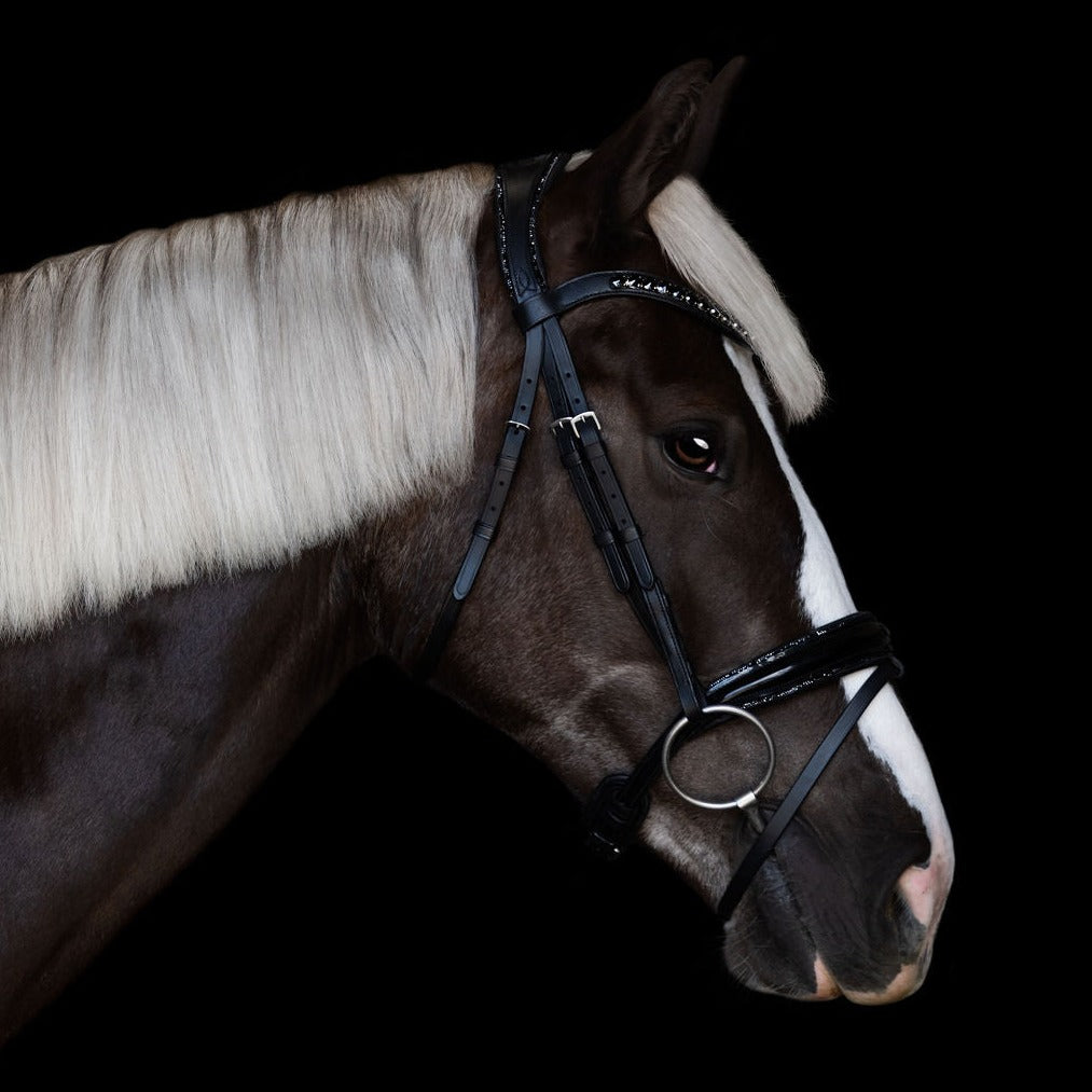 'Arcadia' Luxury Leather Bridle (hanoverian) - Lumiere Equestrian