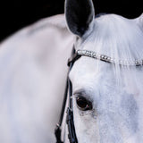 'Amie' Rolled Leather Bridle (Cavesson)