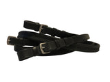 'Aurelie' Italian leather bridle (hanoverian) - black - Lumiere Equestrian