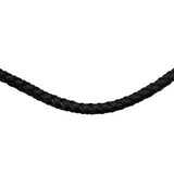 Plaited & rolled browband - (black or brown leather, smaller loop) - Lumiere Equestrian
