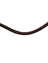 Plaited & rolled browband - (black or brown leather, smaller loop) - Lumiere Equestrian