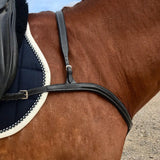 'Anka' breastplate - black & brown - Lumiere Equestrian