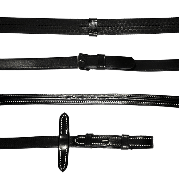 Martin Saddlery 5/8" Latigo Laced Barrel Rein - Ranch