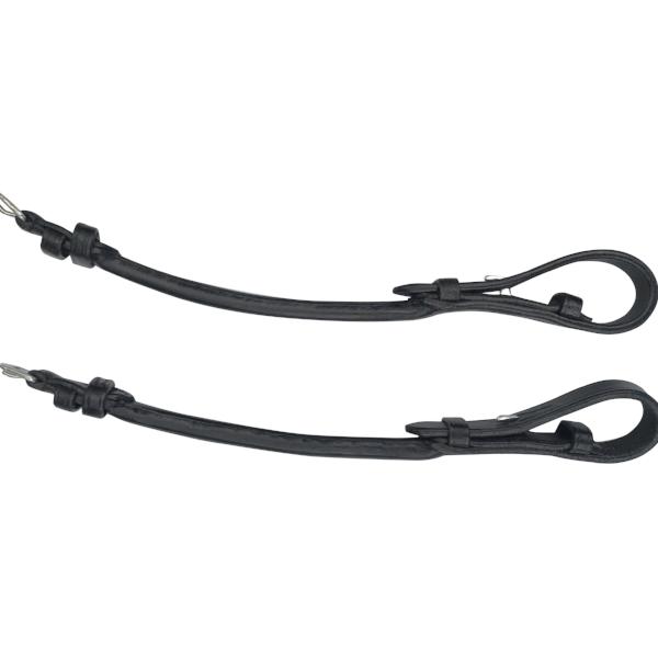 Cheek straps rolled - (black & brown) - Lumiere Equestrian