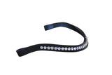 'Aurelie' Italian leather bridle (cavesson) - black - Lumiere Equestrian